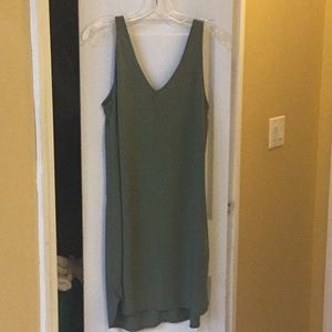 NWOT Army Green Classic Tank Dress